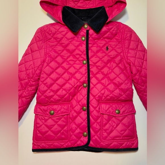 Polo Ralph Lauren Pink Quilted Barn Jacket Size M (8-10) - Picture 2 of 5